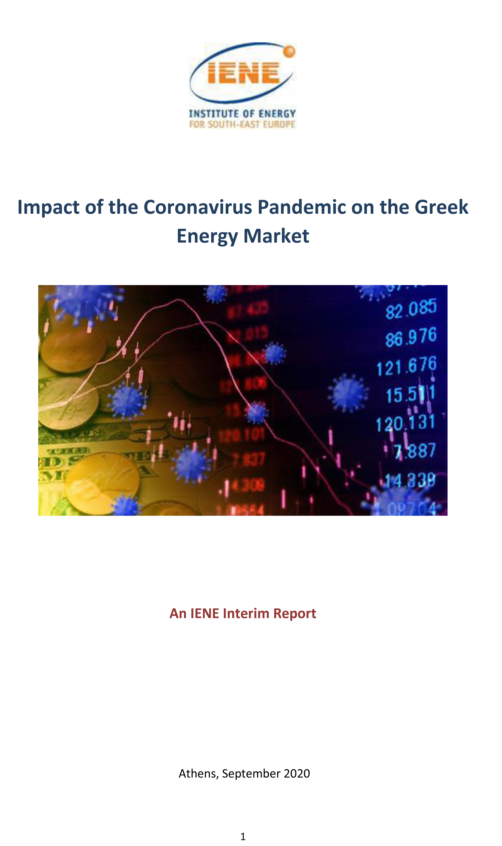 IENE Released Interim Report on the impact of the Coronavirus Pandemic on Greece’s Energy Market