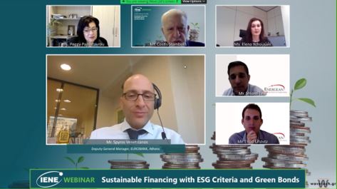 IENE’s Webinar on “Sustainable Financing with ESG Criteria and Green Bonds” attracted record participation