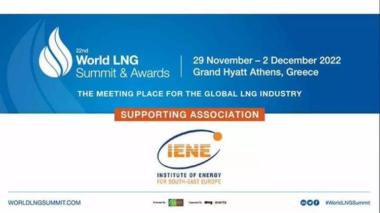 IENE Supports the 22nd World LNG Summit & Awards Held in Athens on November 29 – December 2