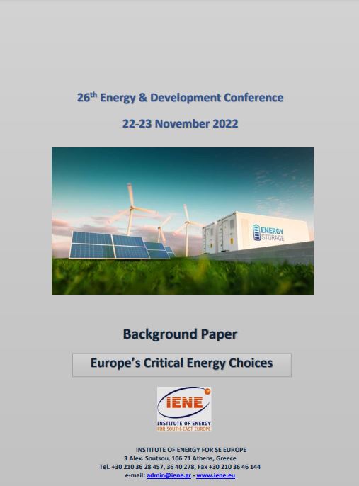 Background Paper - Europe’s Critical Energy Choices   