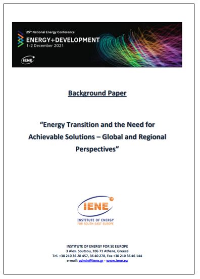 Background Paper-“Energy Transition and the Need for Achievable Solutions – Global and Regional Perspectives”