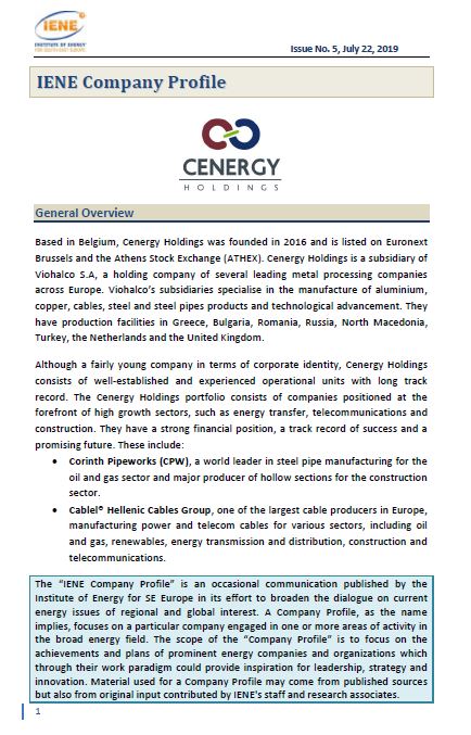 IENE Company Profile No 5 - CENERGY 