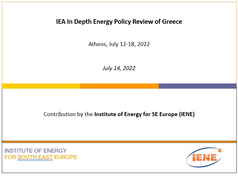 IEA In Depth Energy Policy Review of Greece