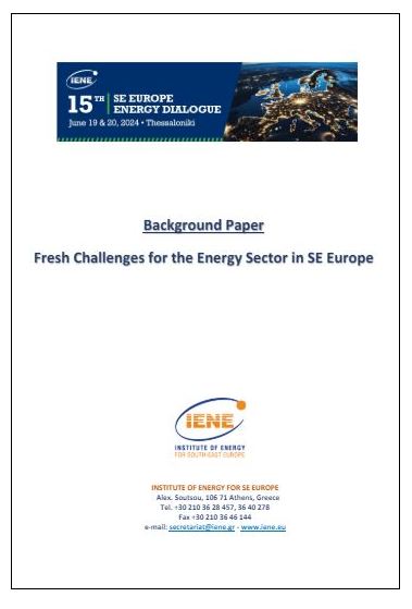 Background Paper - Fresh Challenges for the Energy Sector in SE Europe