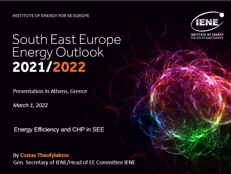 South East Europe Energy Outlook 2021/2022 - Presentation at the  Athens Exchange Group by Costas Theofylaktos