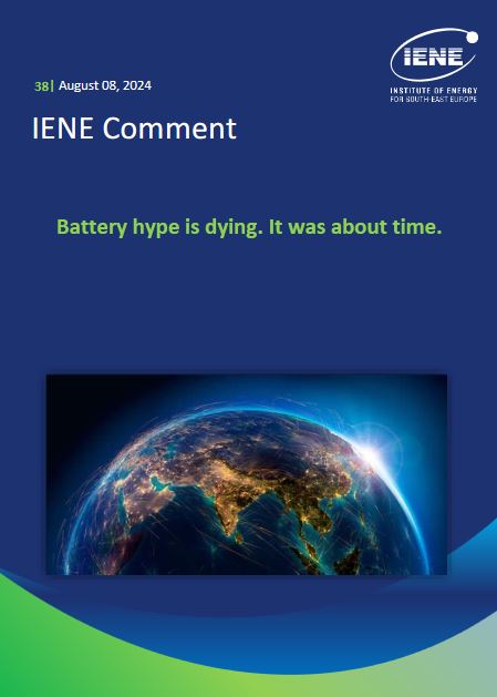 IENE Comment No38 - Battery hype is dying. It was about time.