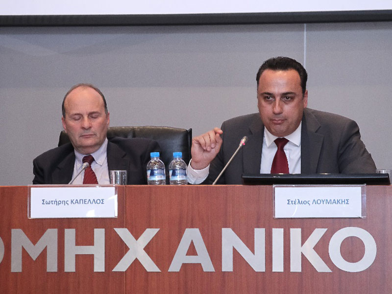Δρ. Σωτήρης Καπέλλος, Πρόεδρος, ΣΕΦ (αριστερά) - κ. Στέλιος Λουμάκης, Πρόεδρος, ΣΠΕΦ