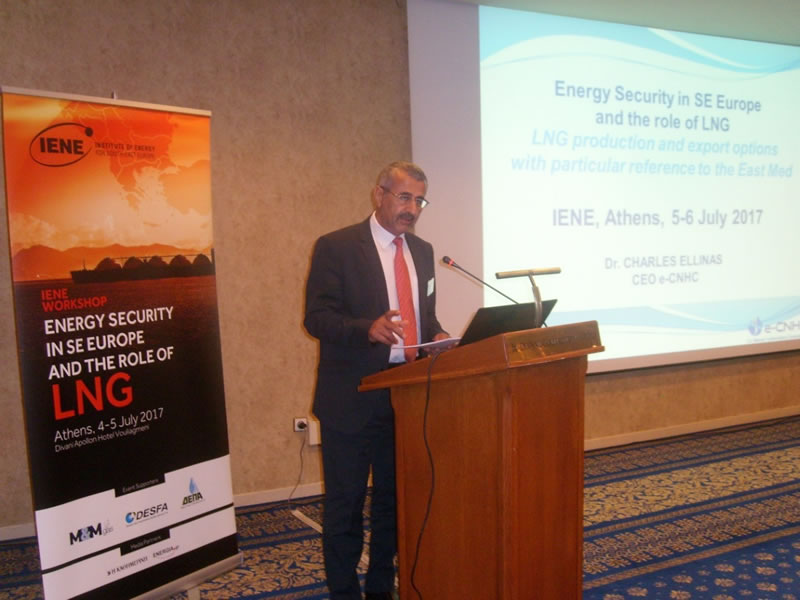 Keynote Addresses by: Dr. Charles Ellinas, CEO, Cyprus Natural Hydrocarbons Company Ltd., Cyprus